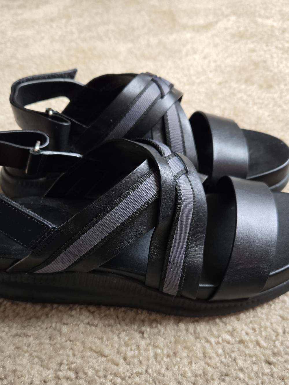 Cole Haan Black Women's Strappy Platform Sandals